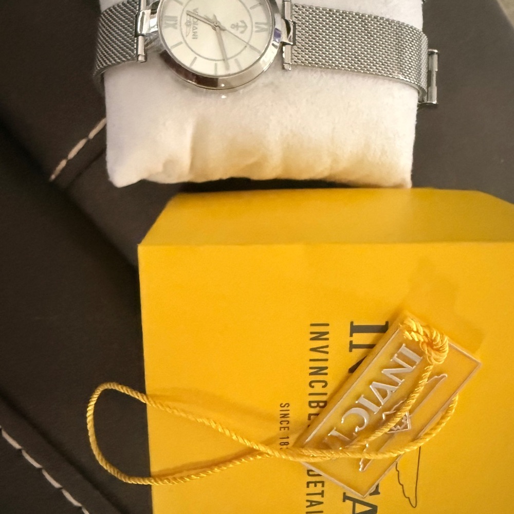 Invicta Silver Watch with Mesh Strap